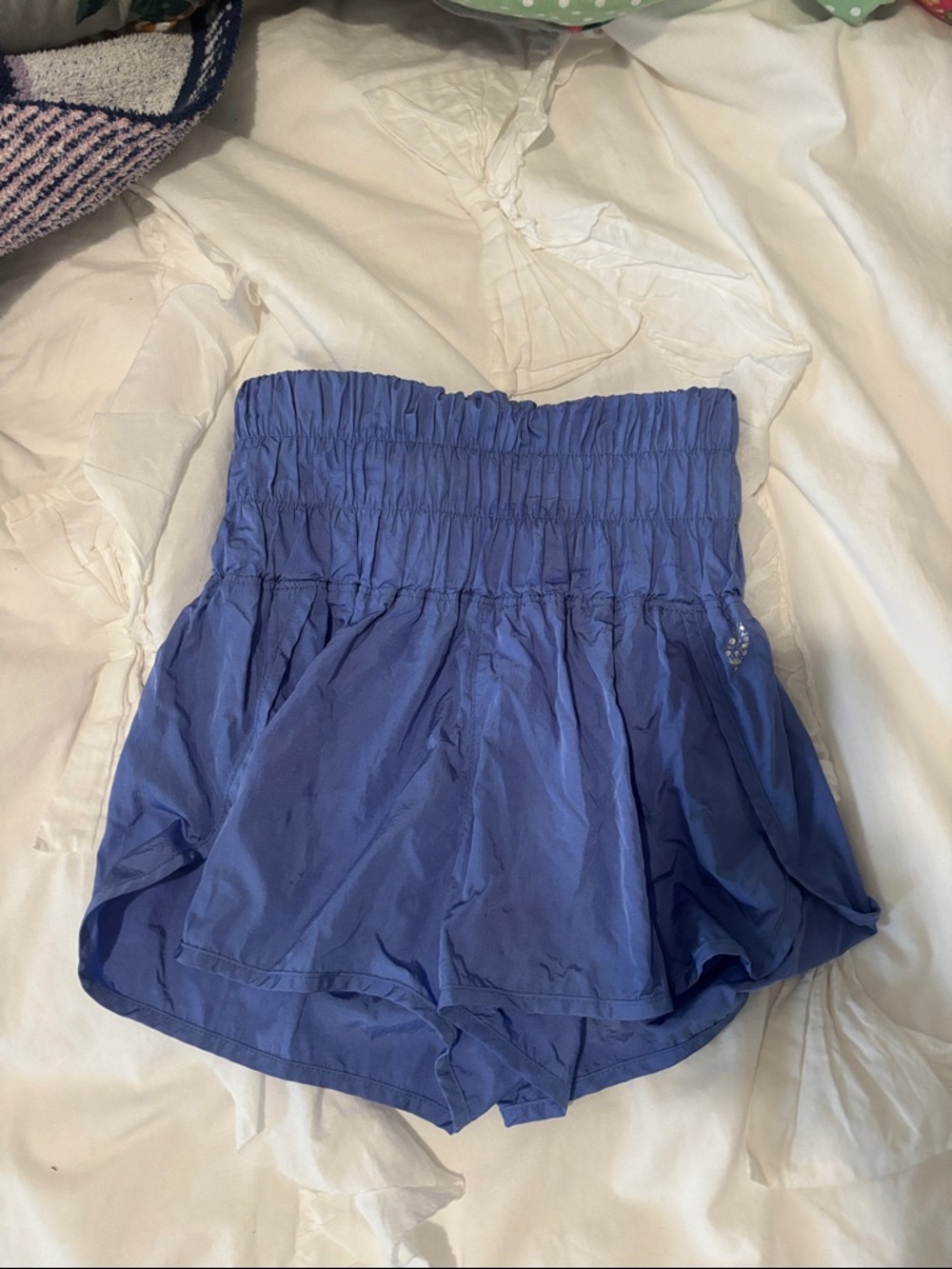 FP Movement by Free People Blue High-Waist Athletic Shorts